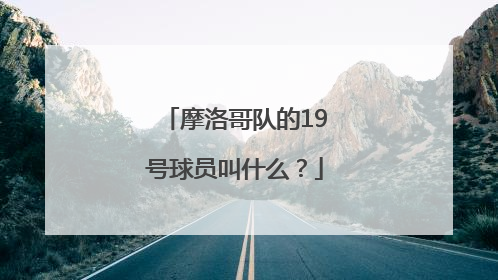 摩洛哥队的19号球员叫什么？