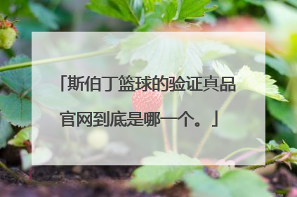 斯伯丁篮球的验证真品官网到底是哪一个。