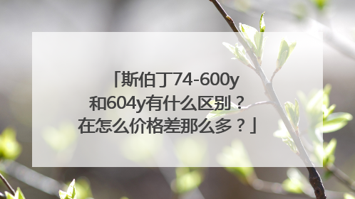 斯伯丁74-600y和604y有什么区别？在怎么价格差那么多？