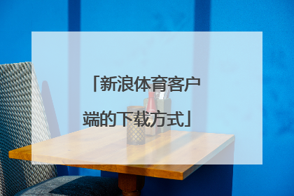 新浪体育客户端的下载方式