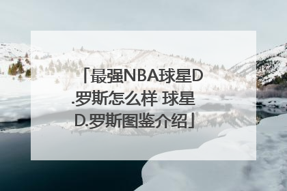 最强NBA球星D.罗斯怎么样 球星D.罗斯图鉴介绍