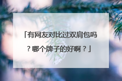 有网友对比过双肩包吗？哪个牌子的好啊？