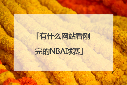 有什么网站看刚完的NBA球赛