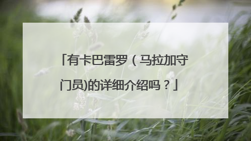 有卡巴雷罗（马拉加守门员)的详细介绍吗？