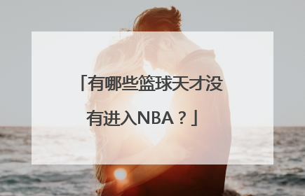 有哪些篮球天才没有进入NBA？