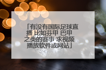 有没有国际足球直播 比如芬甲 巴甲之类的赛事 求视频播放软件或网站