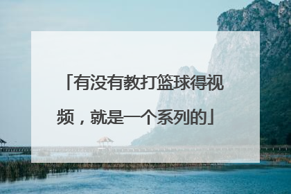 有没有教打篮球得视频，就是一个系列的