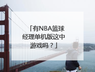 有NBA篮球经理单机版这中游戏吗？