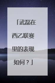 武磊在西乙联赛里的表现如何？