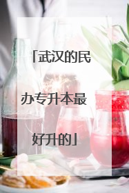 武汉的民办专升本最好升的