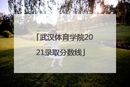 武汉体育学院2021录取分数线