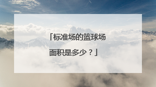 标准场的篮球场面积是多少？