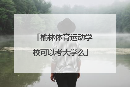 榆林体育运动学校可以考大学么