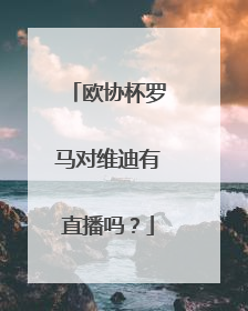 欧协杯罗马对维迪有直播吗？