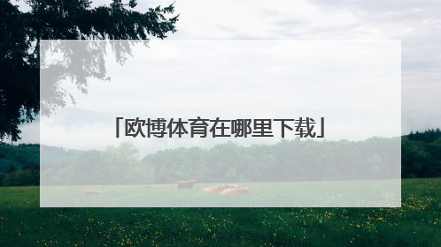 欧博体育在哪里下载