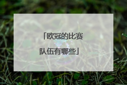 欧冠的比赛队伍有哪些