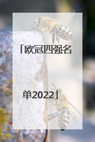 欧冠四强名单2022