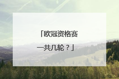 欧冠资格赛一共几轮？