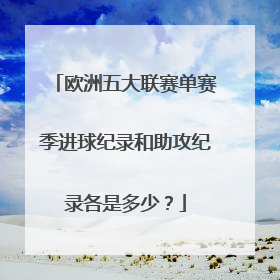 欧洲五大联赛单赛季进球纪录和助攻纪录各是多少？