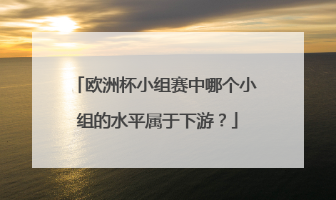 欧洲杯小组赛中哪个小组的水平属于下游？