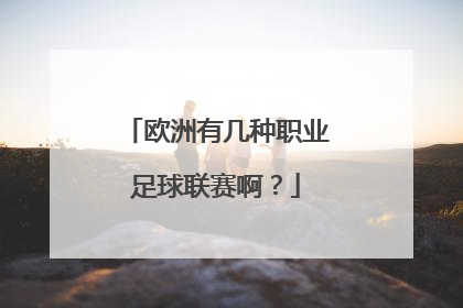 欧洲有几种职业足球联赛啊？