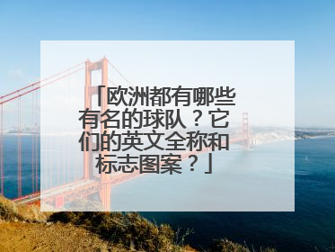 欧洲都有哪些有名的球队？它们的英文全称和标志图案？