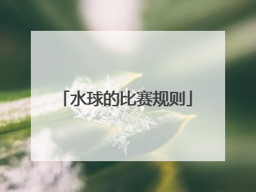 水球的比赛规则