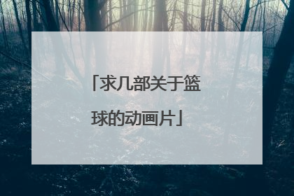 求几部关于篮球的动画片