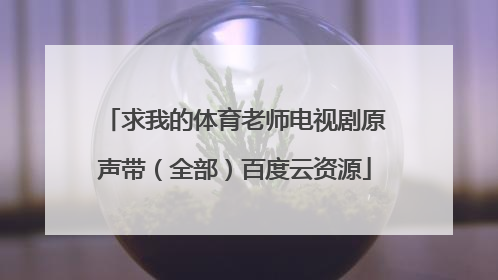 求我的体育老师电视剧原声带（全部）百度云资源