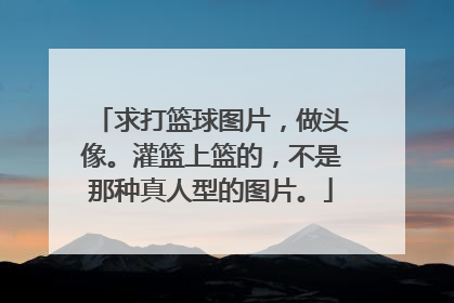 求打篮球图片，做头像。灌篮上篮的，不是那种真人型的图片。