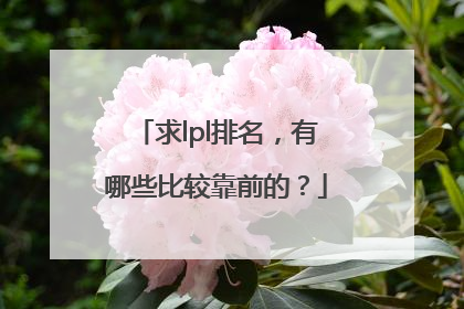 求lpl排名，有哪些比较靠前的？