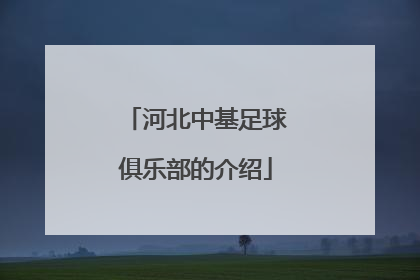 河北中基足球俱乐部的介绍