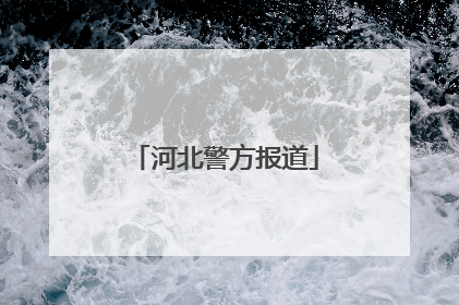 「河北警方报道」河北警方报道视频2008