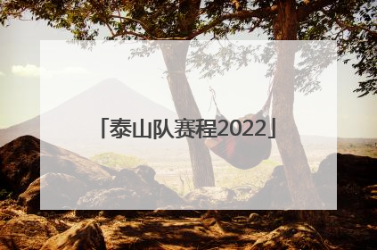 泰山队赛程2022