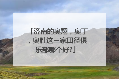 济南的奥翔，奥丁，奥胜这三家田径俱乐部哪个好?