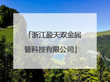 浙江盈天双金属管科技有限公司