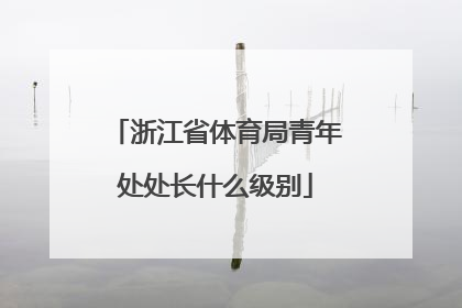 浙江省体育局青年处处长什么级别