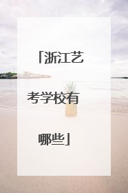 浙江艺考学校有哪些