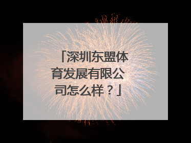 深圳东盟体育发展有限公司怎么样？