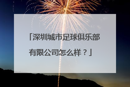 深圳城市足球俱乐部有限公司怎么样？