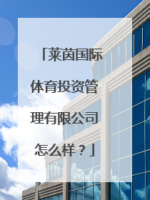 莱茵国际体育投资管理有限公司怎么样？