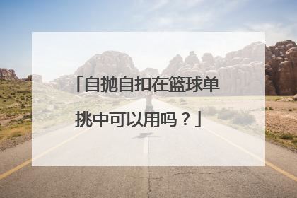 自抛自扣在篮球单挑中可以用吗？