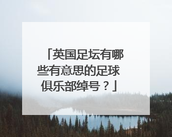 英国足坛有哪些有意思的足球俱乐部绰号？