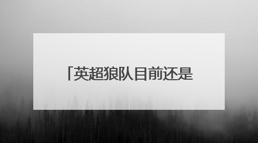 英超狼队目前还是中资企业赞助吗?