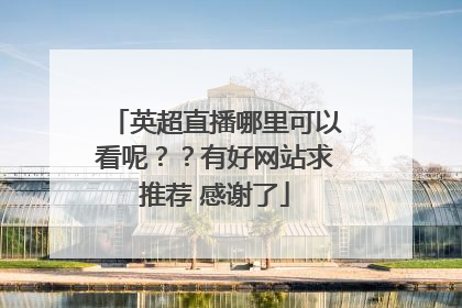 英超直播哪里可以看呢？？有好网站求推荐 感谢了