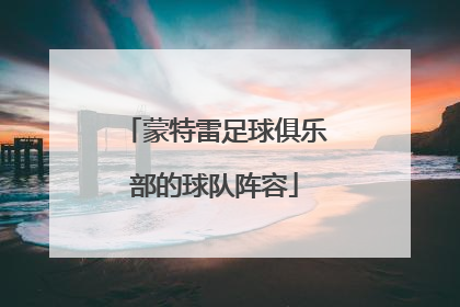 蒙特雷足球俱乐部的球队阵容