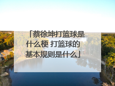 蔡徐坤打篮球是什么梗 打篮球的基本规则是什么