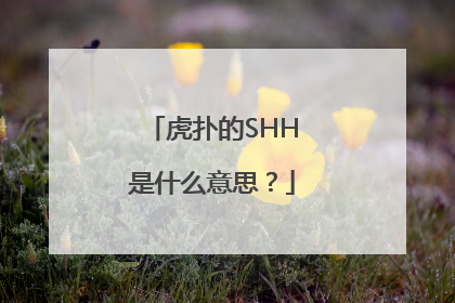 虎扑的SHH是什么意思？