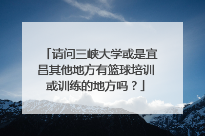 请问三峡大学或是宜昌其他地方有篮球培训或训练的地方吗？