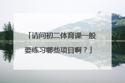 请问初二体育课一般要练习哪些项目啊？